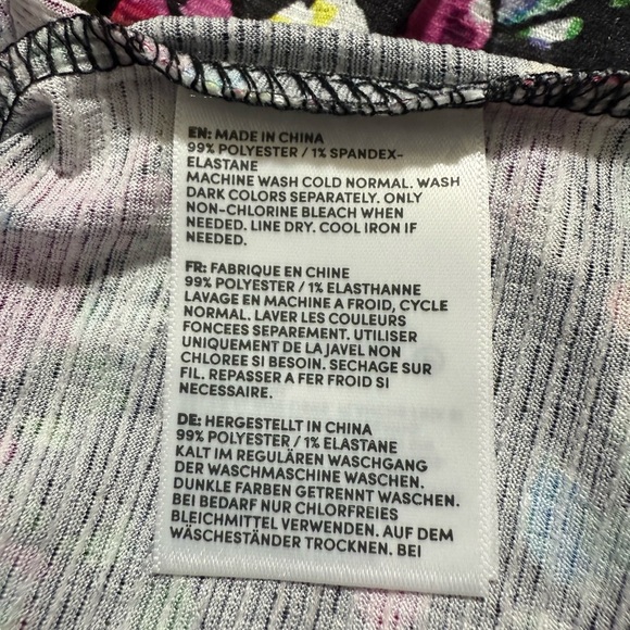 Lands’ End - Women’s Floral Print V-Neck Swim Cover Up Dress - Picture 5 of 8